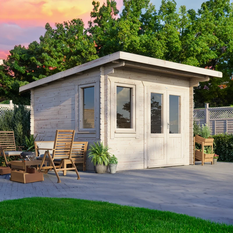 Pent Classic Log Cabin