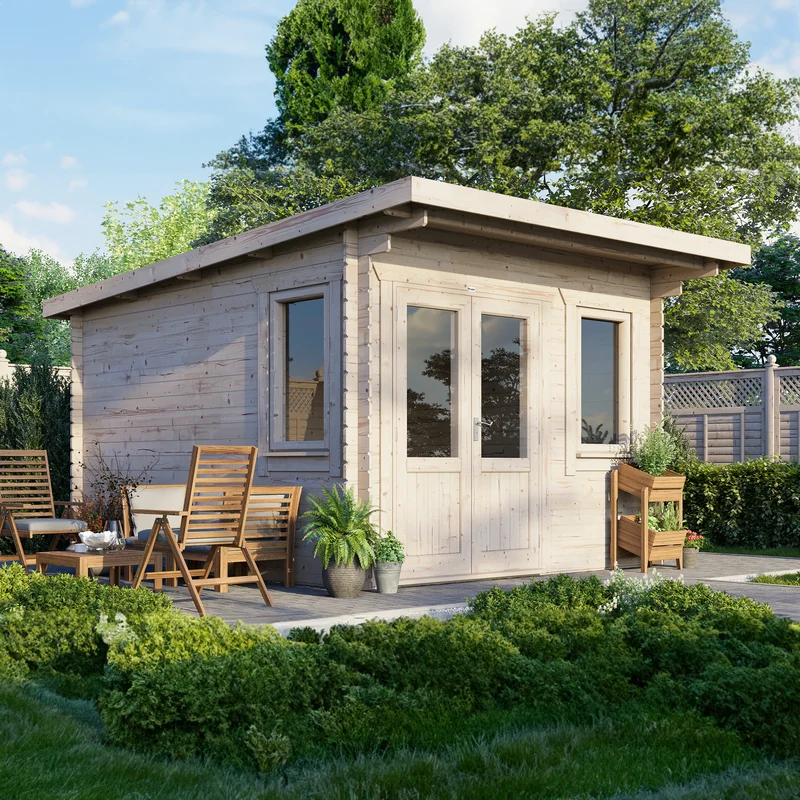 Pent Classic Log Cabin