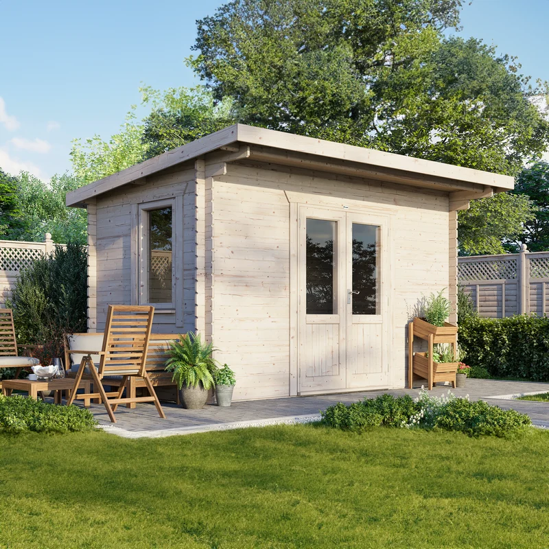 Pent Classic Log Cabin