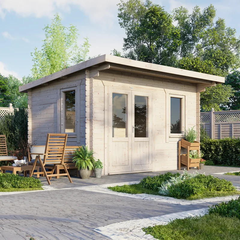 Pent Classic Log Cabin