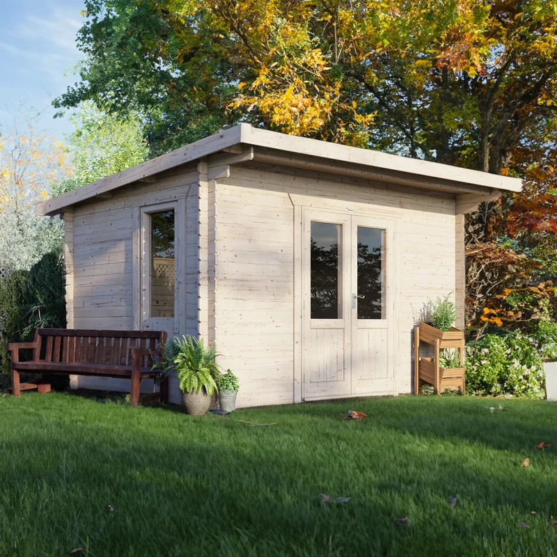 Pent Classic Log Cabin