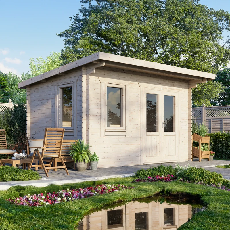 Pent Classic Log Cabin