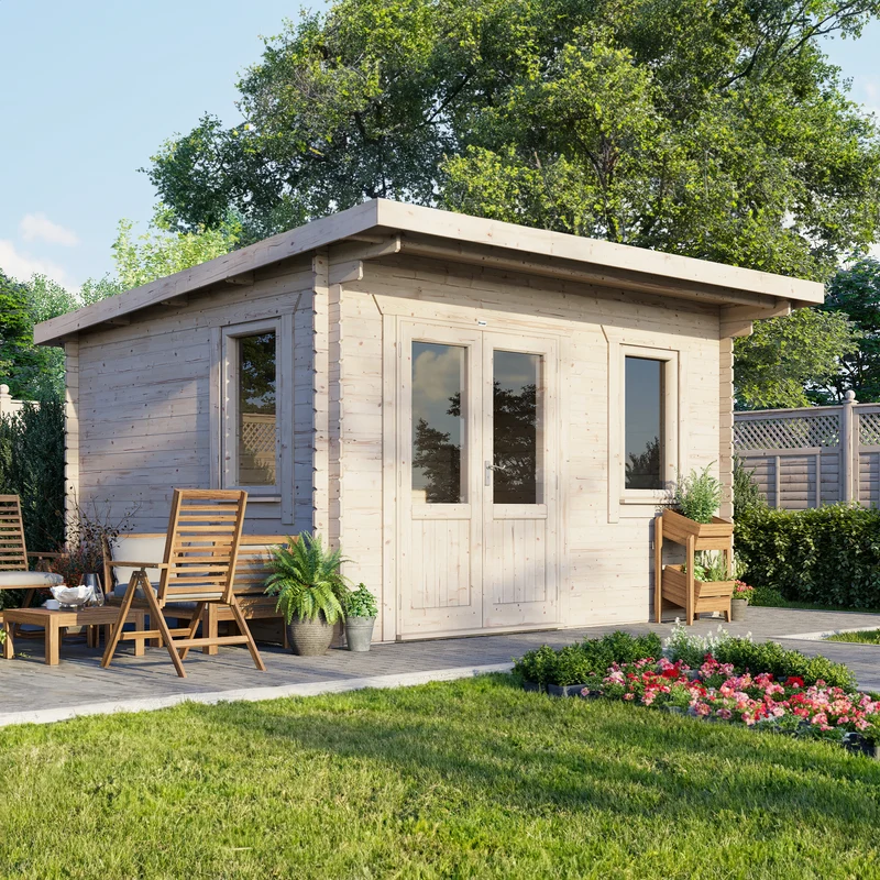 Pent Classic Log Cabin