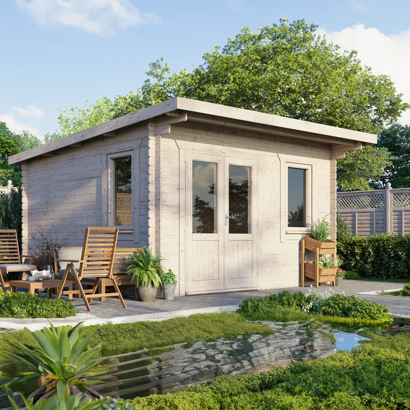 Pent Classic Log Cabin