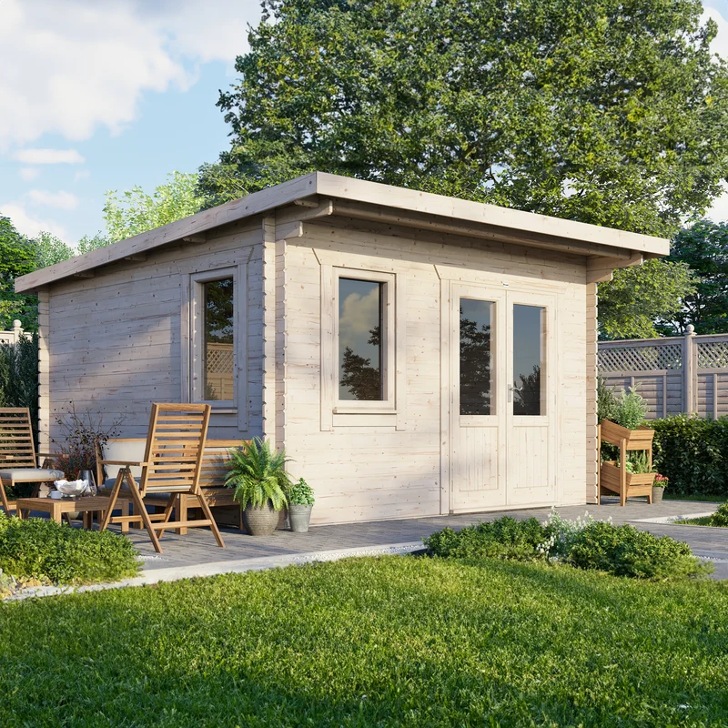 Pent Classic Log Cabin
