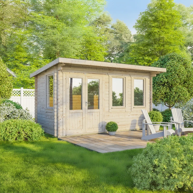 Pent Classic Log Cabin