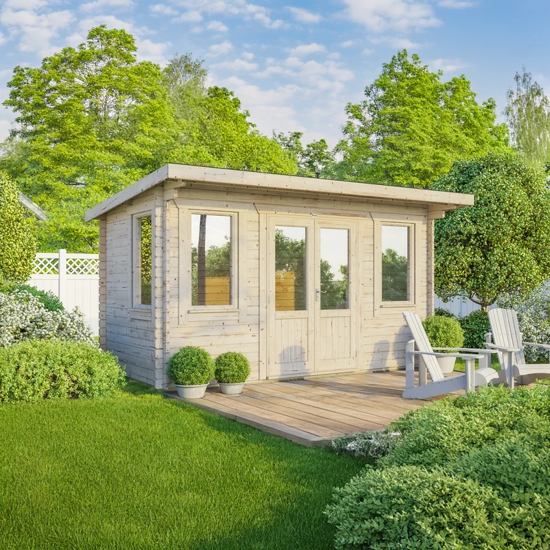 Pent Classic Log Cabin
