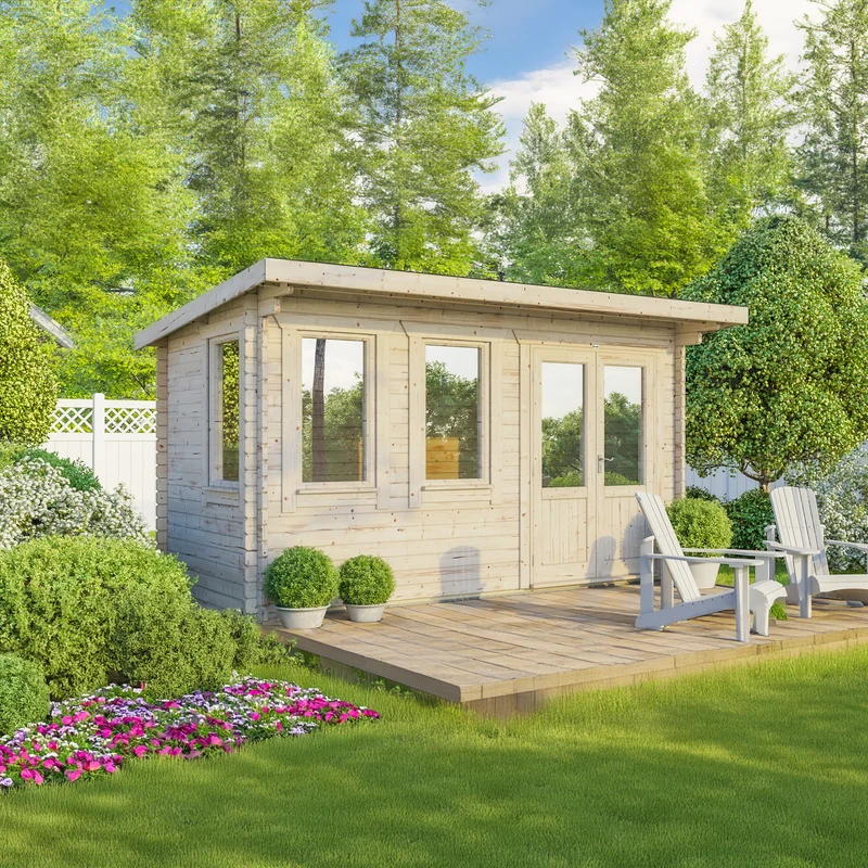 Pent Classic Log Cabin