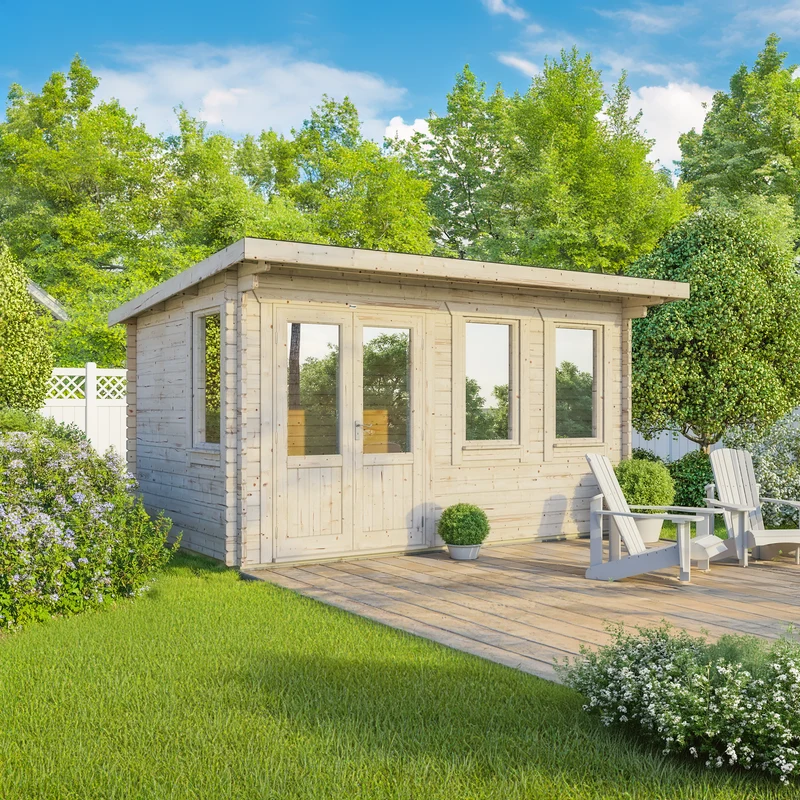 Pent Classic Log Cabin