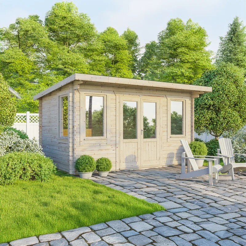 Pent Classic Log Cabin