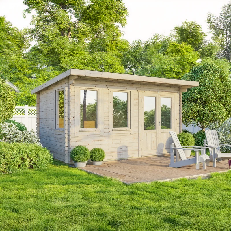 Pent Classic Log Cabin