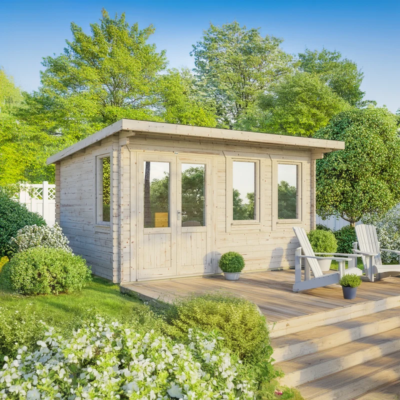 Pent Classic Log Cabin