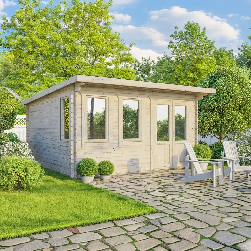 Pent Classic Log Cabin