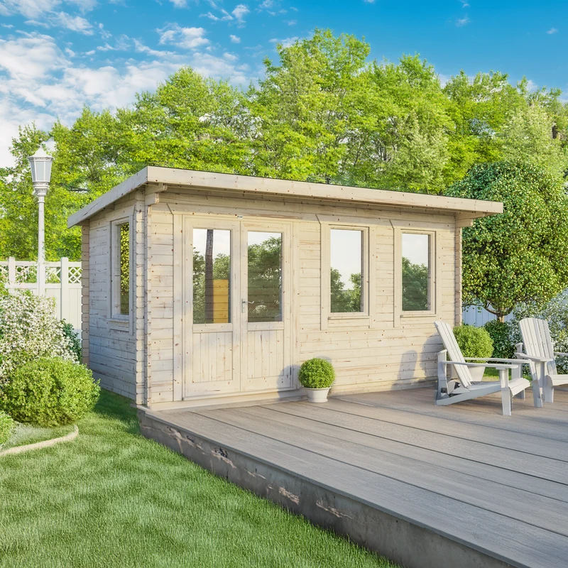 Pent Classic Log Cabin