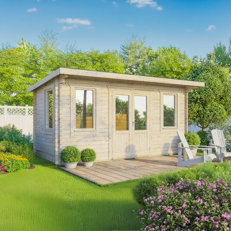 Pent Classic Log Cabin