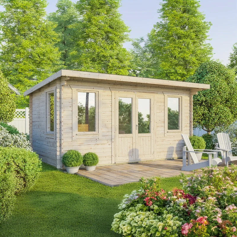 Pent Classic Log Cabin