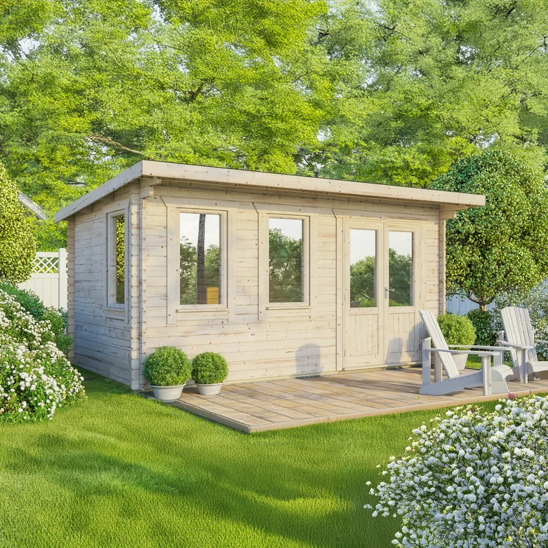 Pent Classic Log Cabin