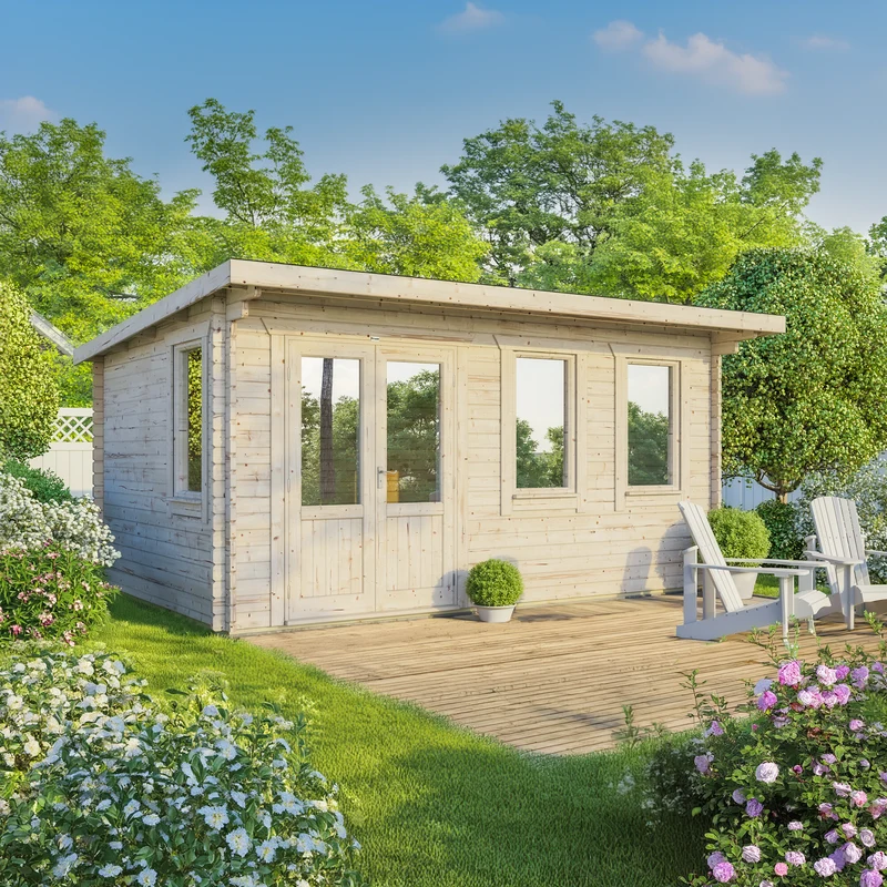 Pent Classic Log Cabin