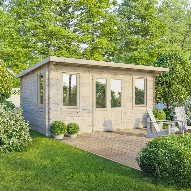 Pent Classic Log Cabin