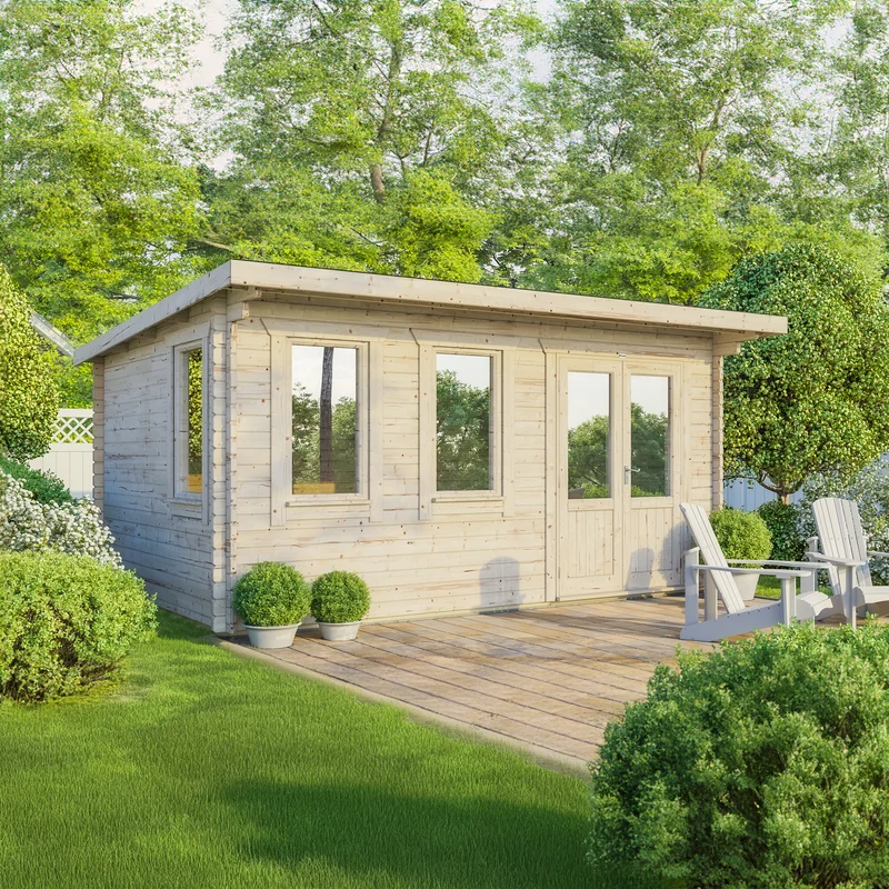 Pent Classic Log Cabin
