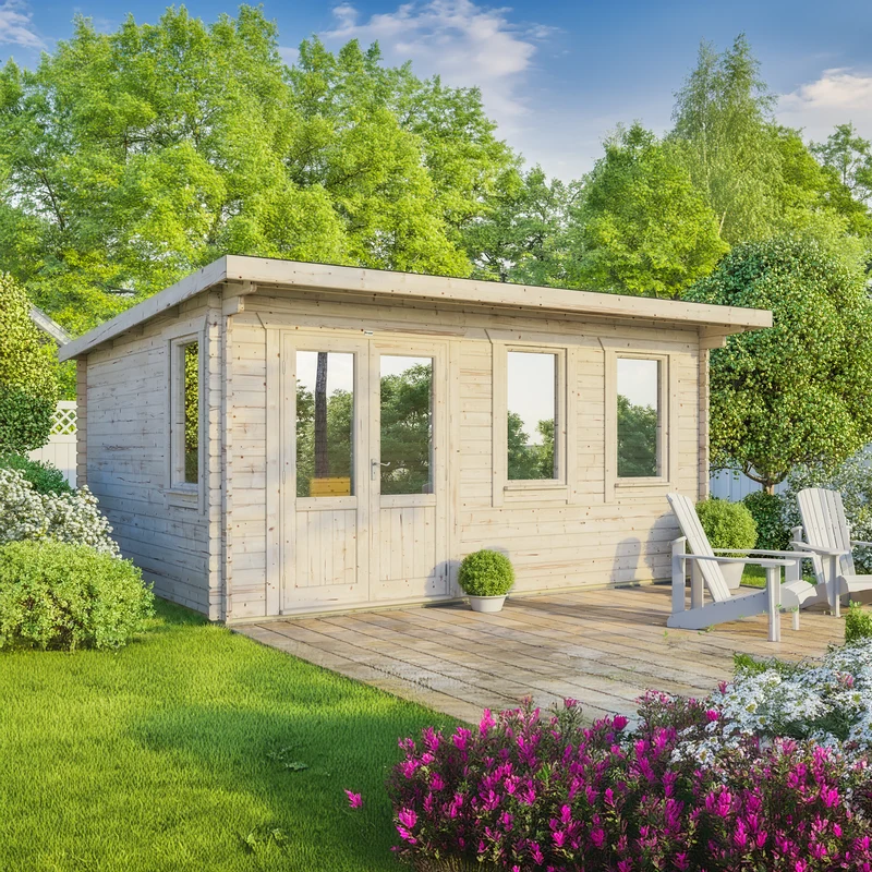 Pent Classic Log Cabin