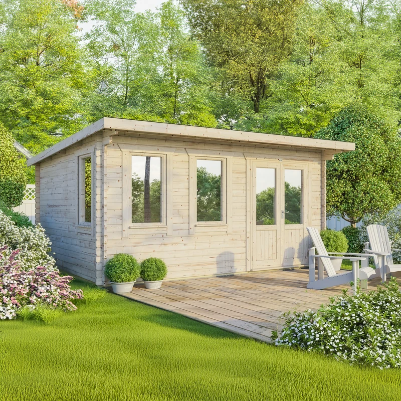 Pent Classic Log Cabin