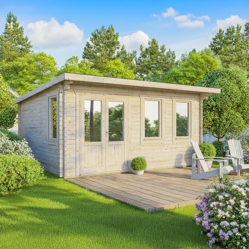 Pent Classic Log Cabin