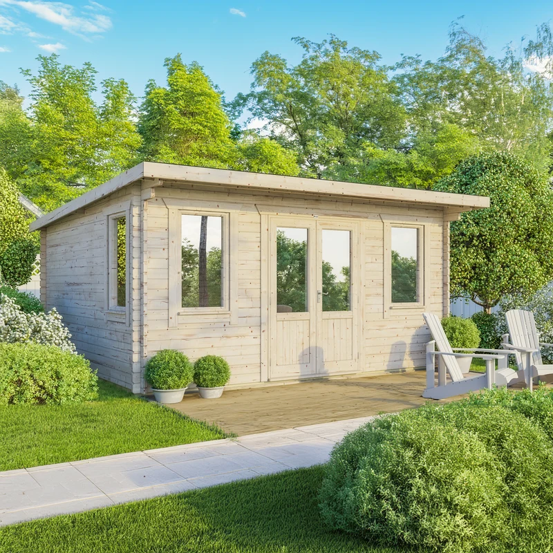 Pent Classic Log Cabin