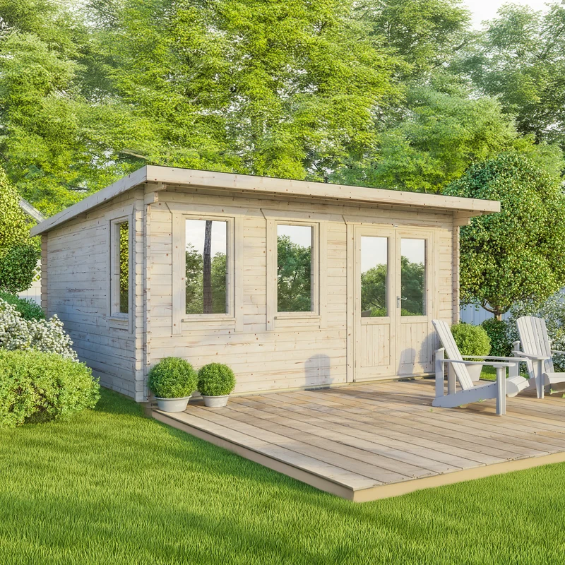 Pent Classic Log Cabin