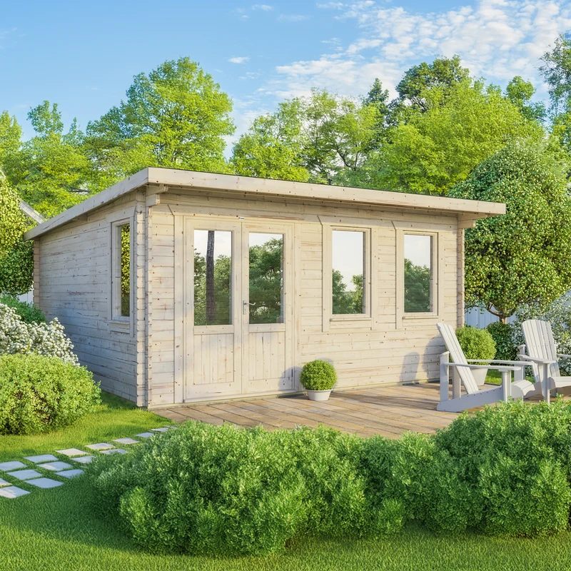 Pent Classic Log Cabin
