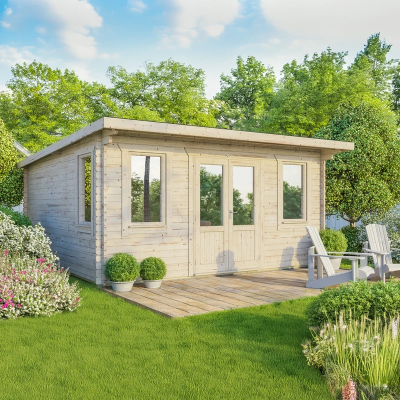 Pent Classic Log Cabin