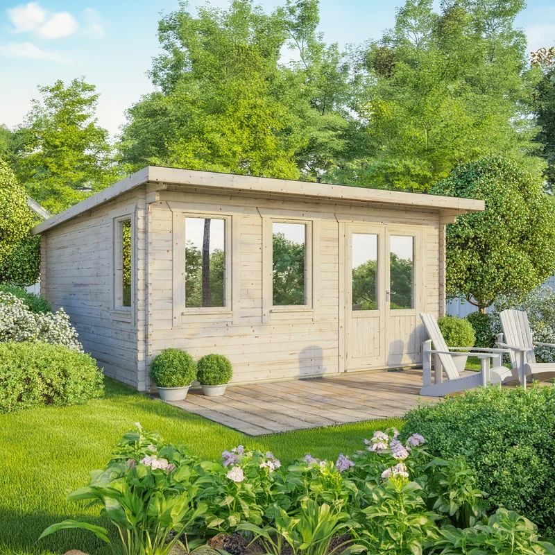 Pent Classic Log Cabin