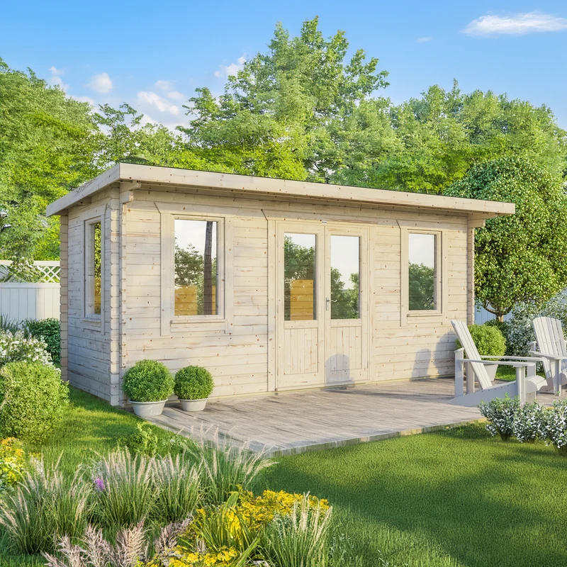 Pent Classic Log Cabin