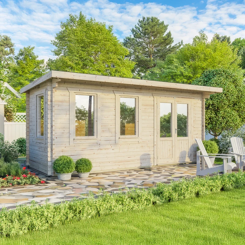 Pent Classic Log Cabin