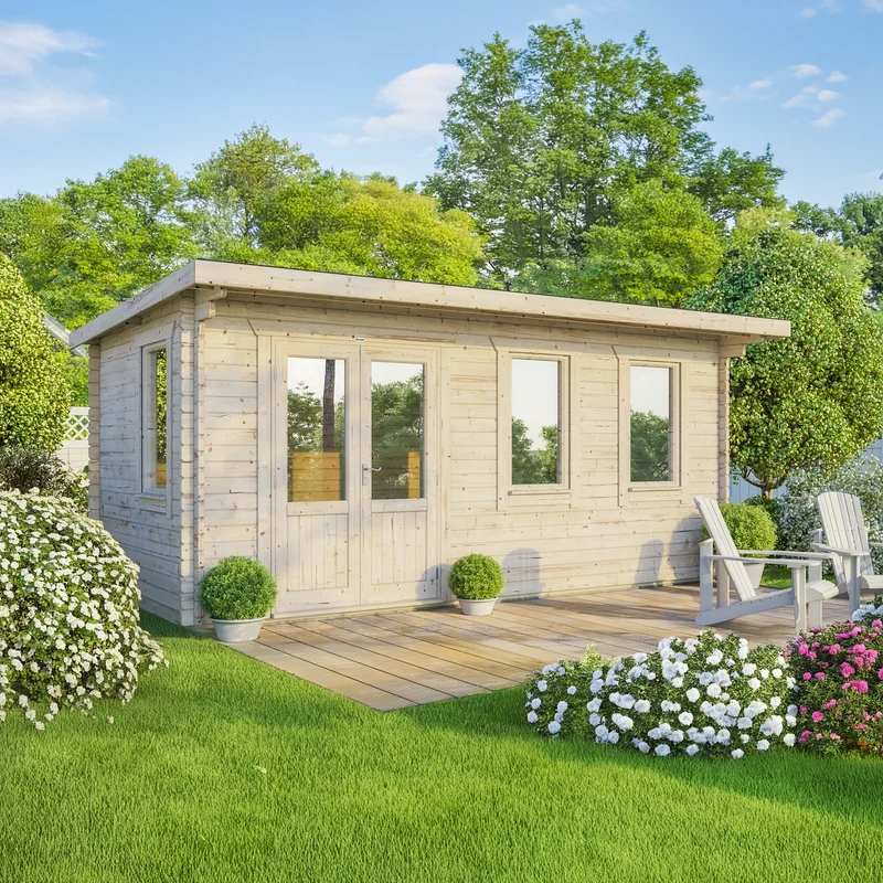 Pent Classic Log Cabin