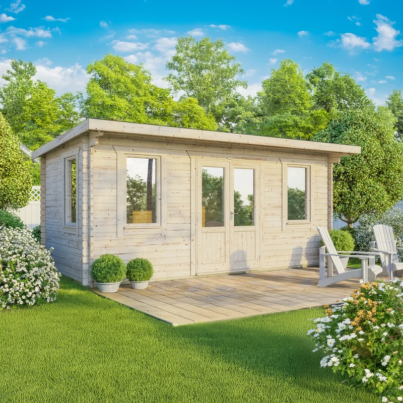 Pent Classic Log Cabin