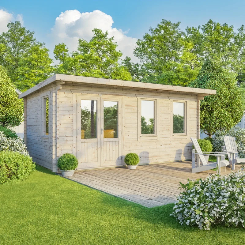 Pent Classic Log Cabin