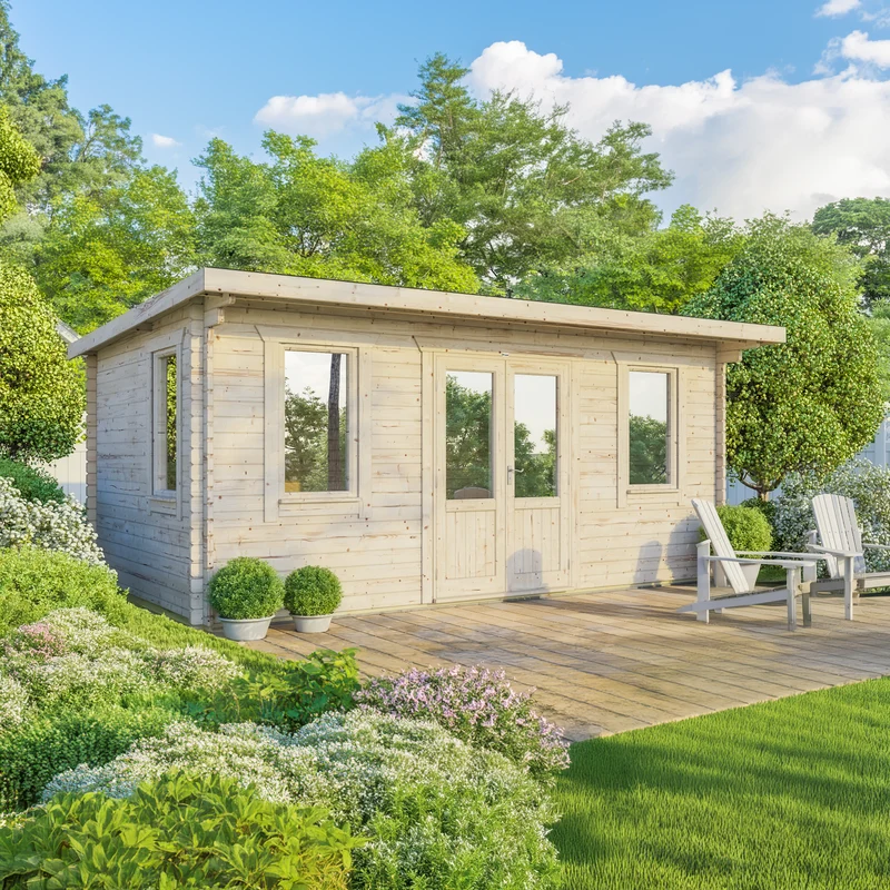 Pent Classic Log Cabin