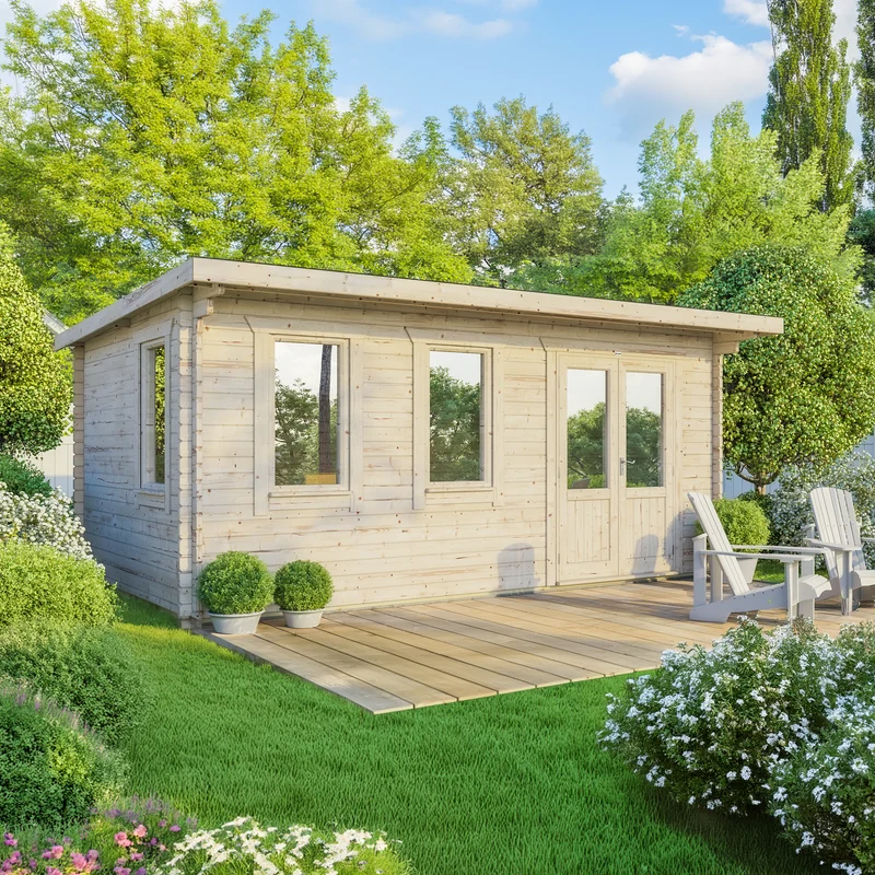 Pent Classic Log Cabin