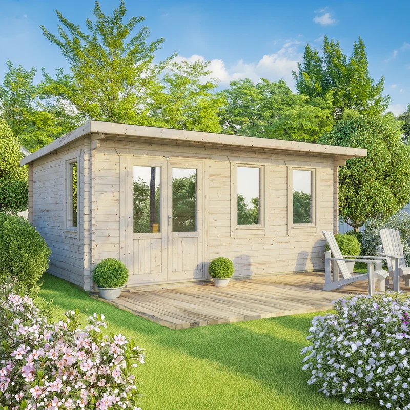 Pent Classic Log Cabin