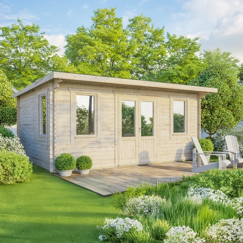 Pent Classic Log Cabin