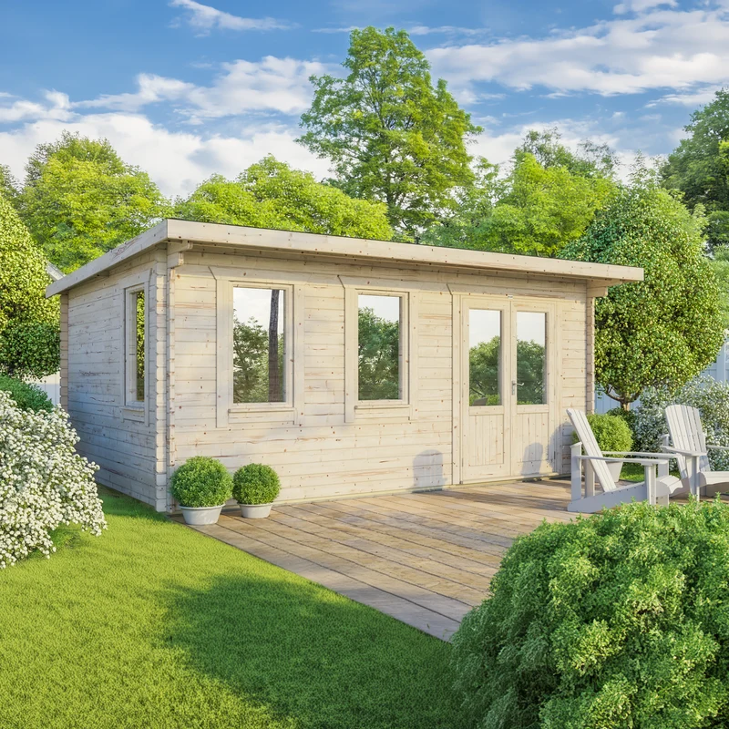 Pent Classic Log Cabin