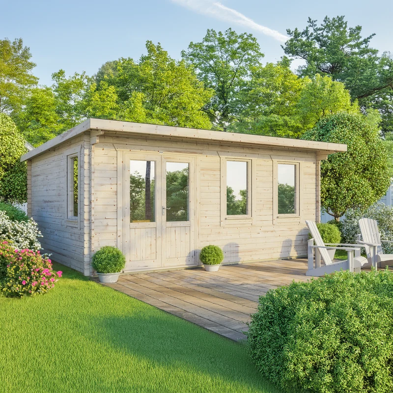 Pent Classic Log Cabin