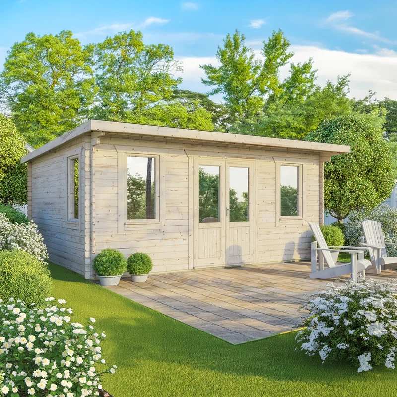 Pent Classic Log Cabin