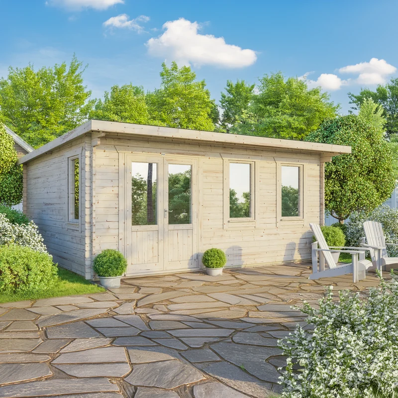 Pent Classic Log Cabin
