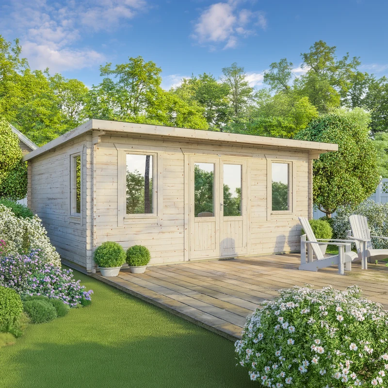 Pent Classic Log Cabin