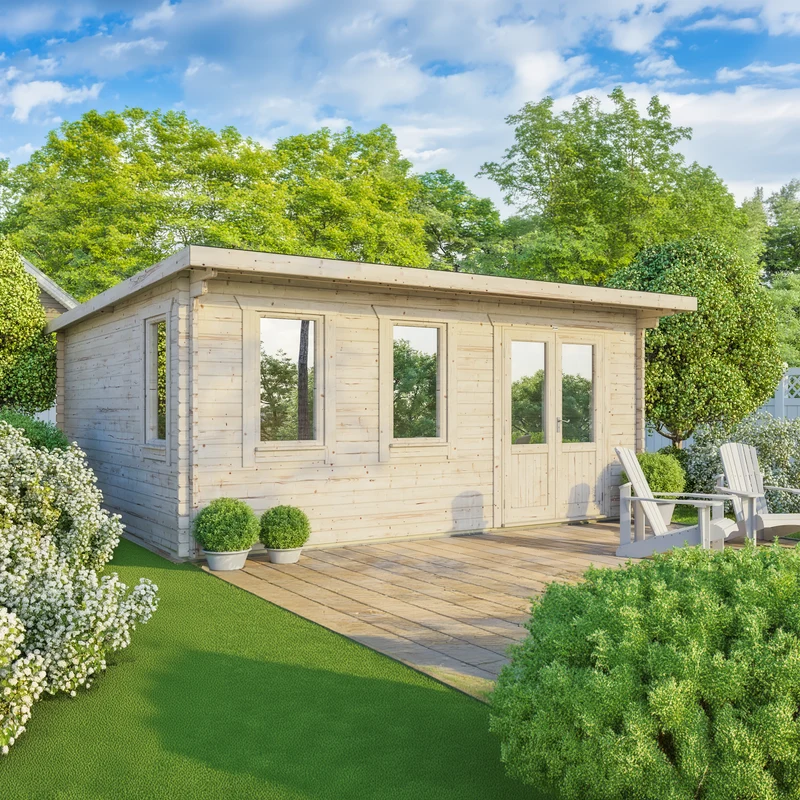 Pent Classic Log Cabin