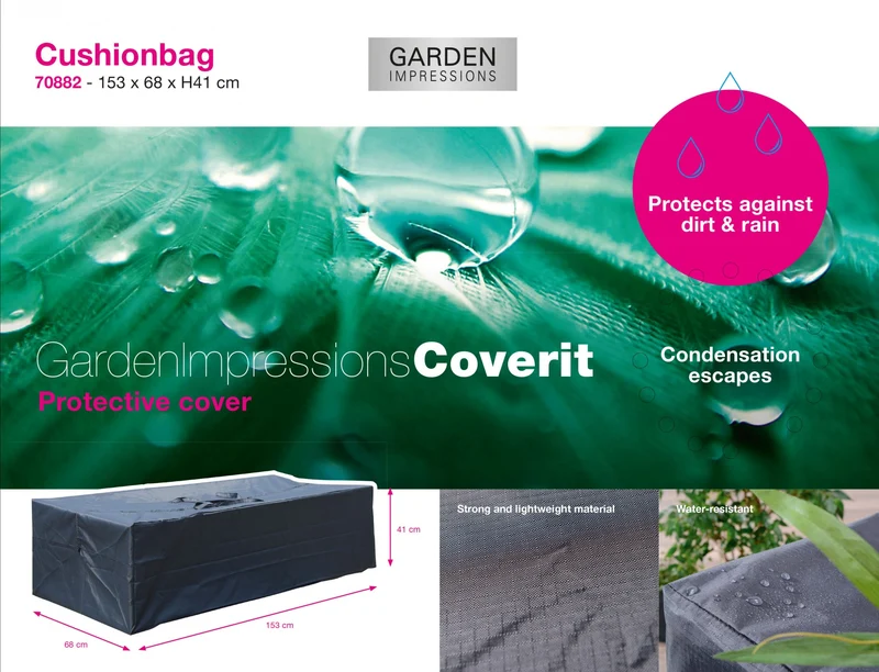 Coverit kussentas - 153x68xH41 cm