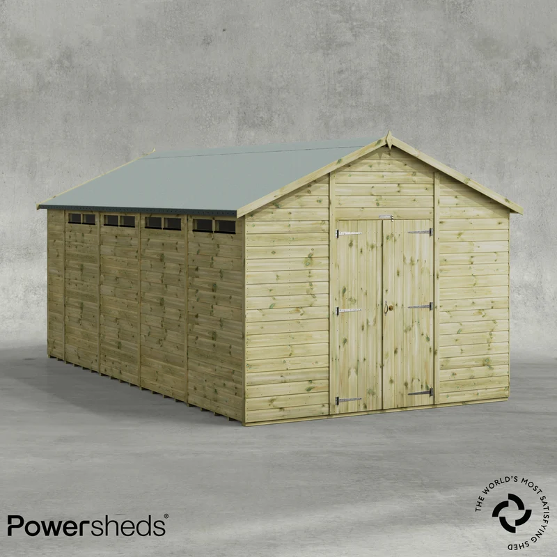 Premium Apex Security Shed
