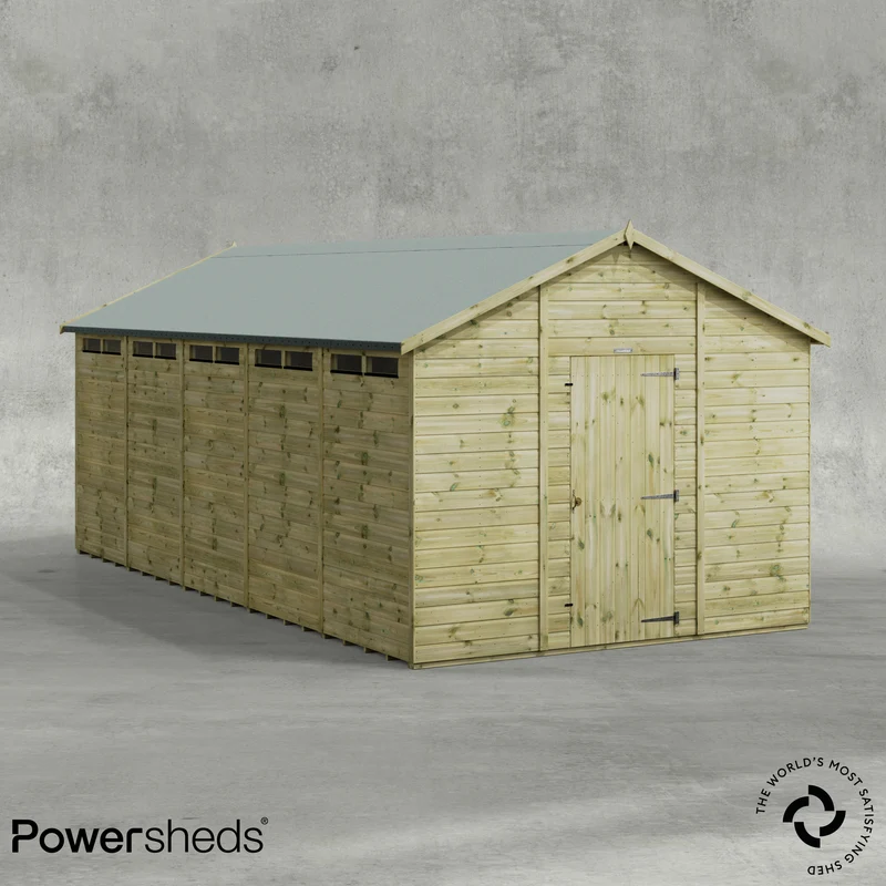 Premium Apex Security Shed